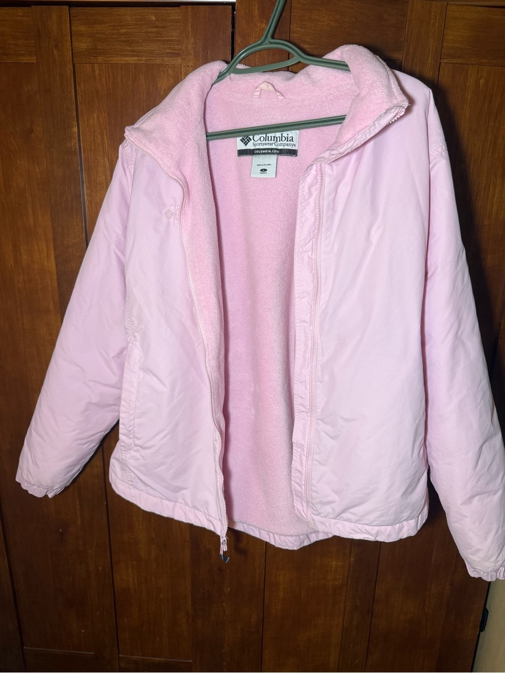 Columbia Women’s Pink Fleece-Lined Jacket